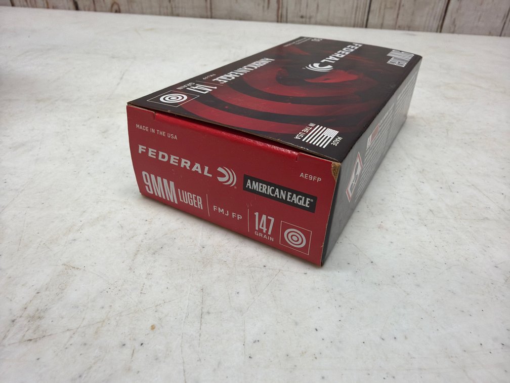 50rd Federal AM 9mm 147gr.