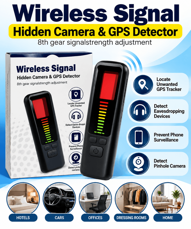 Retail $22 Wireless camera signal detector for hidden cameras and signals