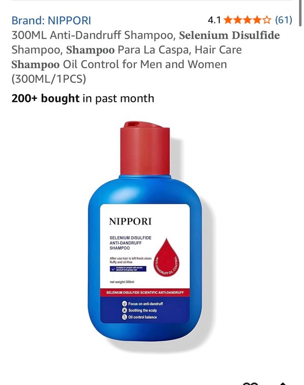 Retails $17 300ML Anti-Dandruff Shampoo, Shampoo,