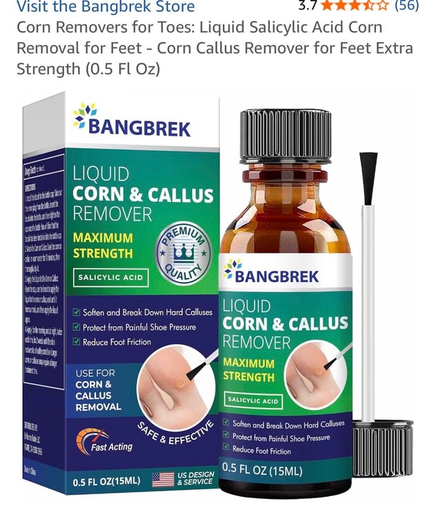 Corn Removers for Toes: Liquid Salicylic Acid Corn Removal for Feet