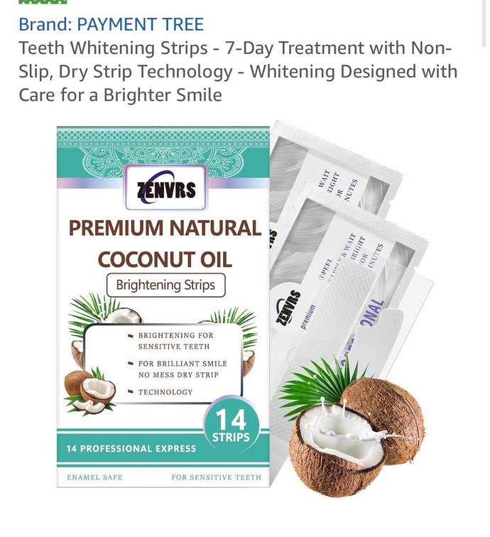 (2 packs) Teeth Whitening Strips - 7-Day Treatment