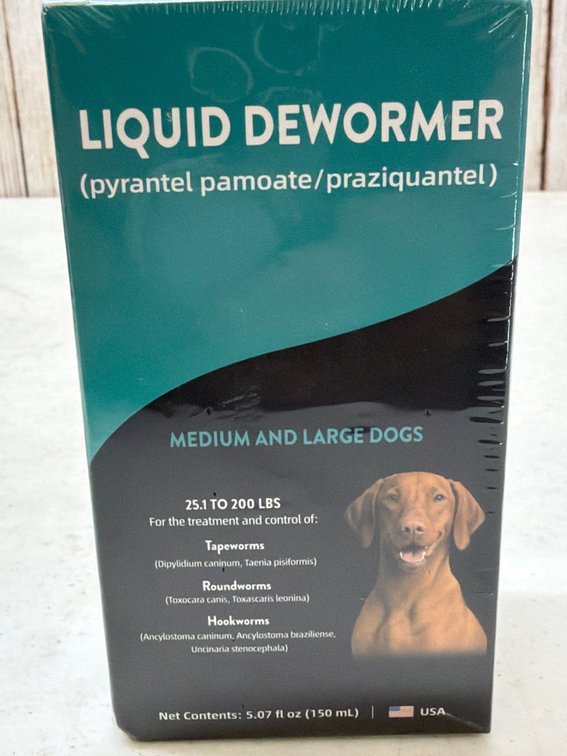 Retails $34 Liquid dewormer med/large dog