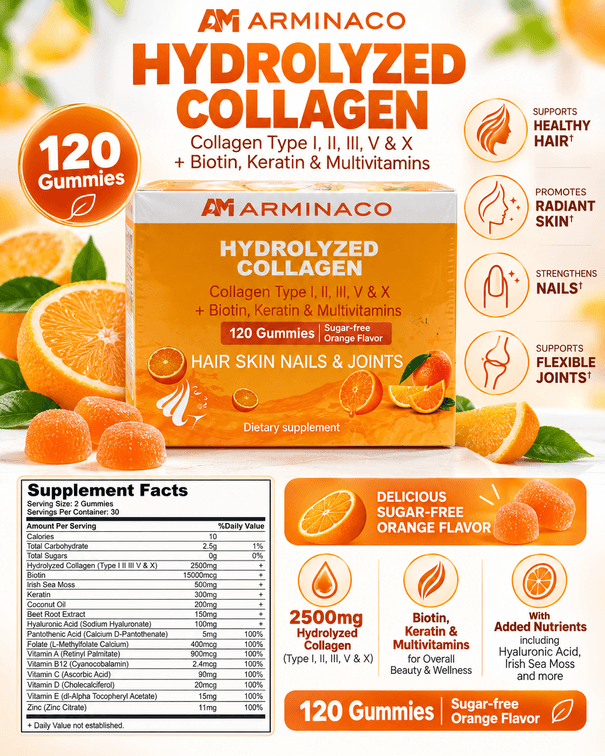 Retails $35 Arminaco hydrolyzed Collagen gummies