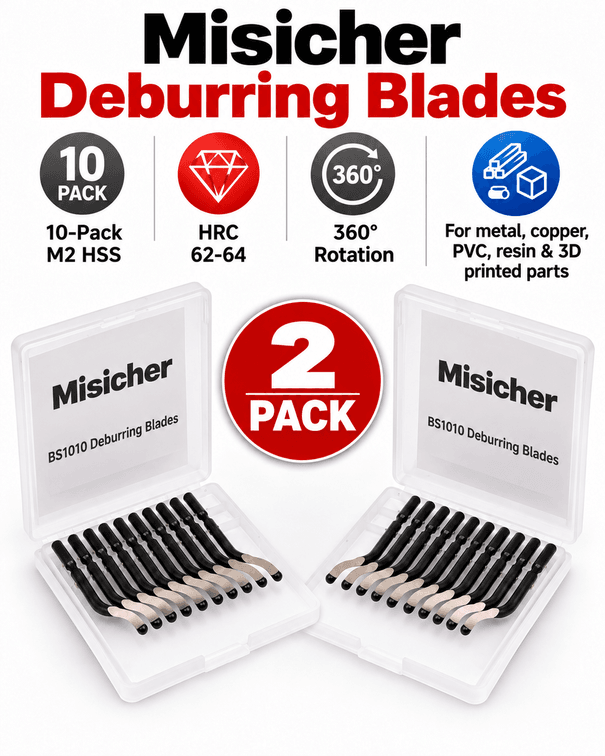 (2 pack) retail$22 Misicher deburring blades