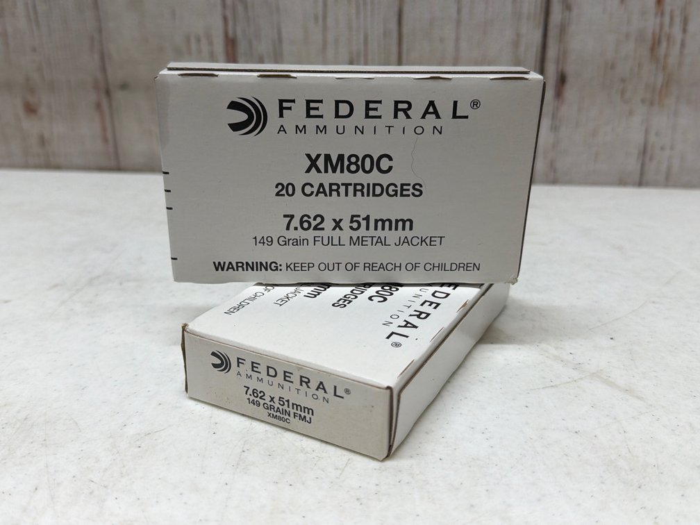 (2) Federal 20rd- 7.62x51mm 149g