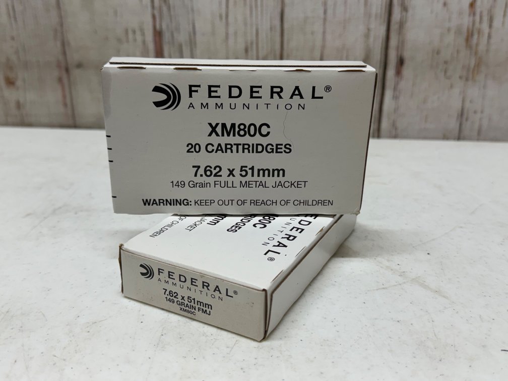 (2) Federal 20rd- 7.62x51mm 149g