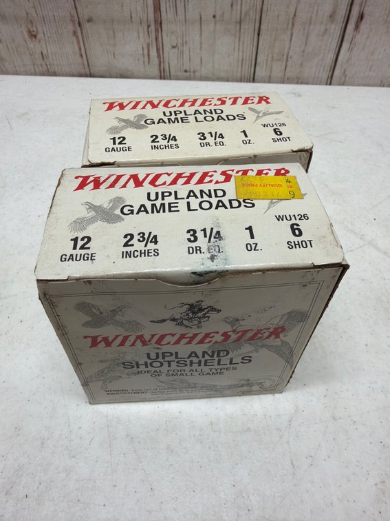 (2) Winchester 12g 2 3/4” 6 shot