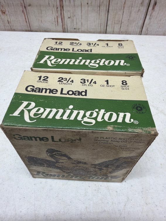 (2) Rem 12g 2 3/4” 8 shot game load