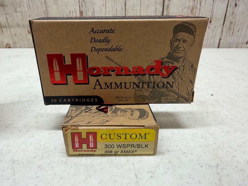 (2) Hornady 20rd. 300 WSPR/BLK 208gr AMAX