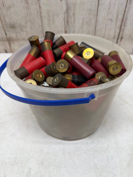 Bucket of 12g ammo various brands