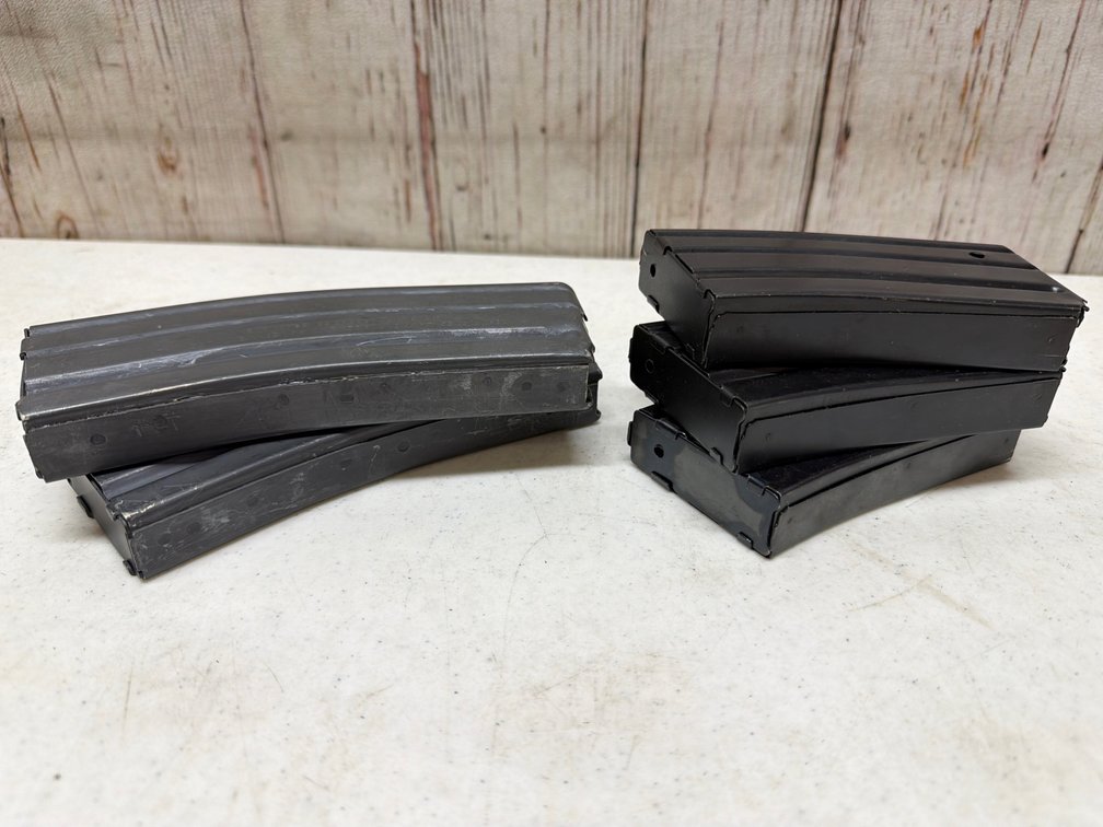 5 metal military use mags 2-30rd/ 3 20 rd
