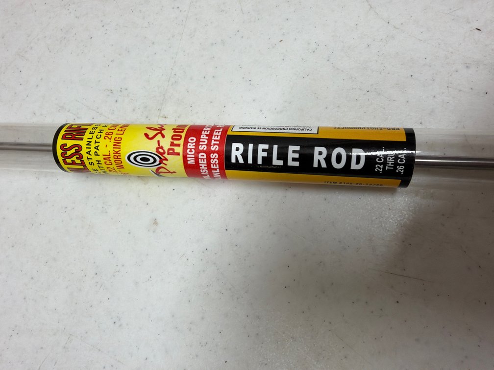 Stainless Rifle patch rod .22-.26 cal.