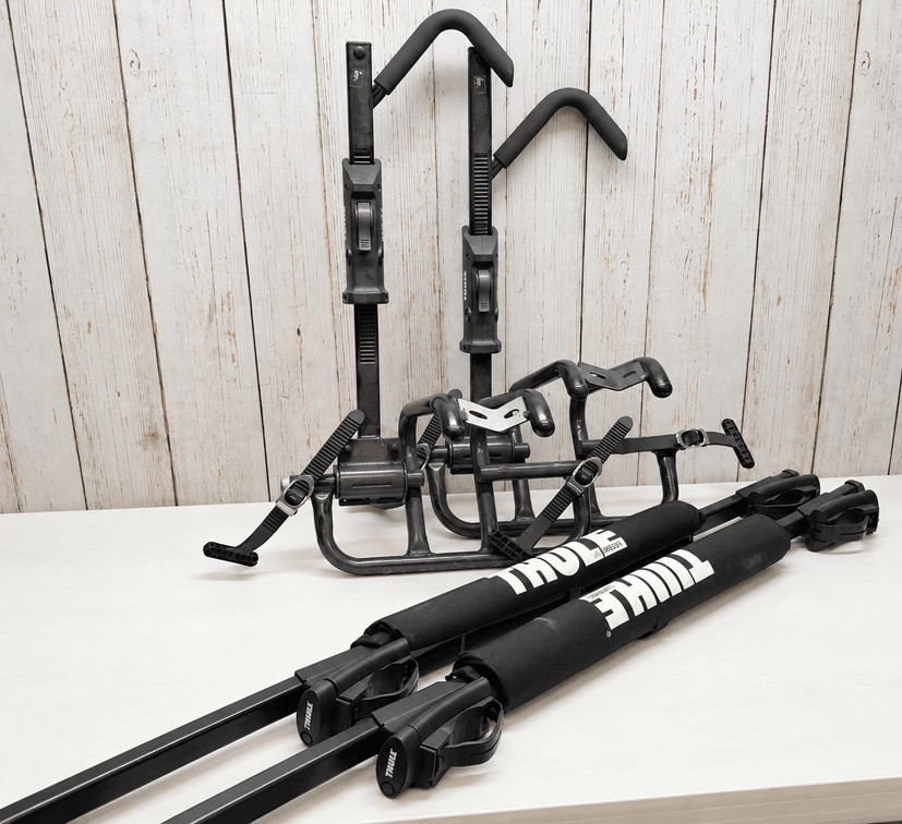 Thule roof bike rack set up (I believe)