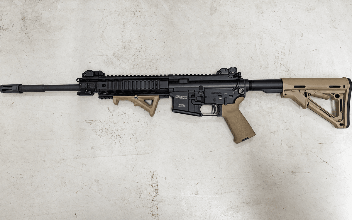 SIG Sauer AR-15 5.56 with forward grip