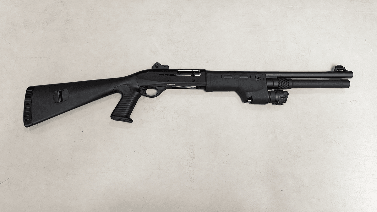 Benelli M2 12g with Sure Fire front grip