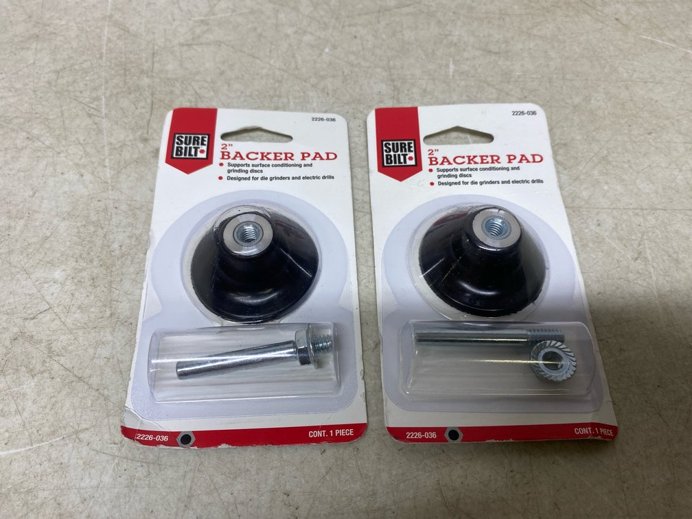 (2) 2” Backer Pads