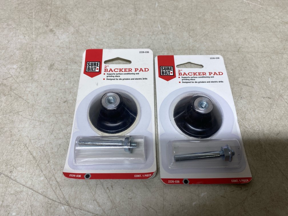 (2) 2” Backer Pads