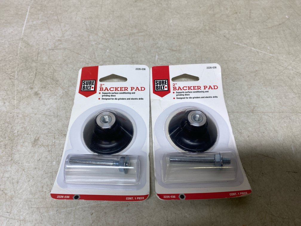 (2) 2” Backer Pads