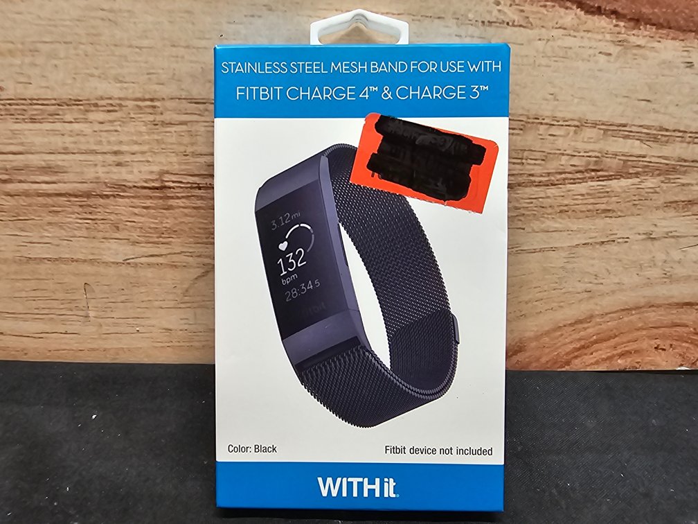 Stainless Steel Mesh Band For Fitbit Charge 4 & 3
