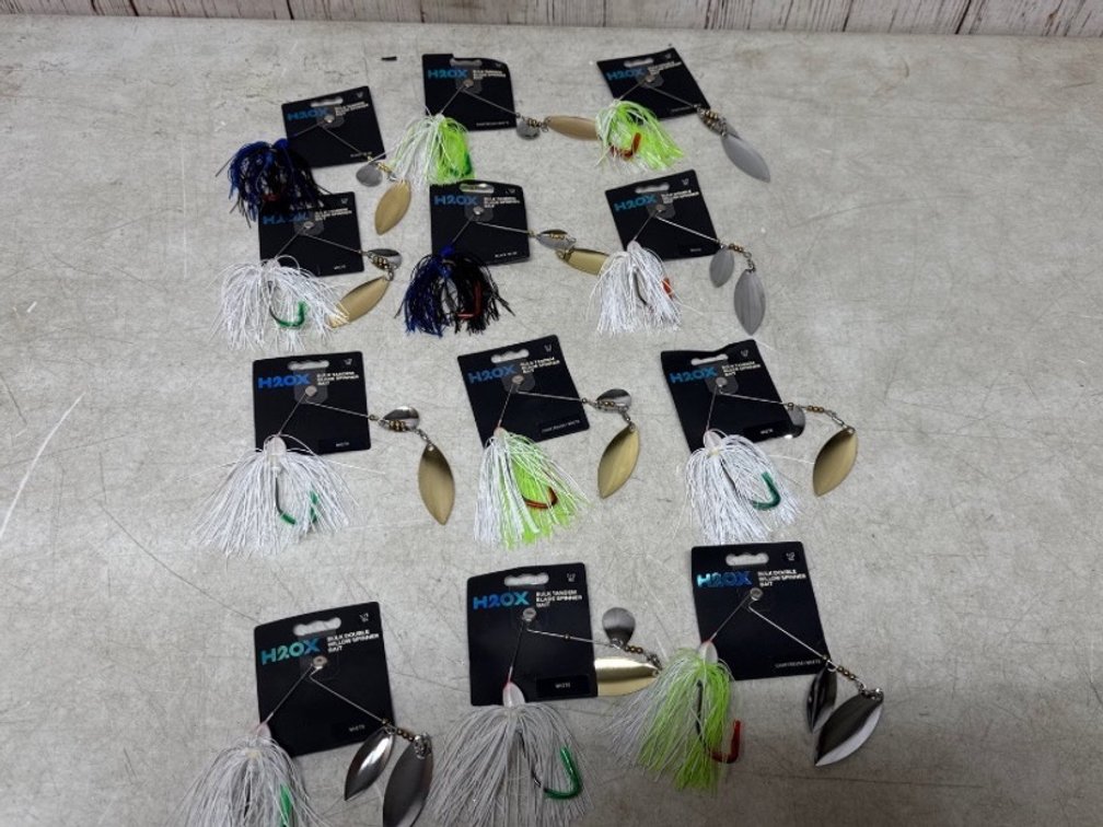 12- 1/2oz spinner baits bulk double and bulk tandem