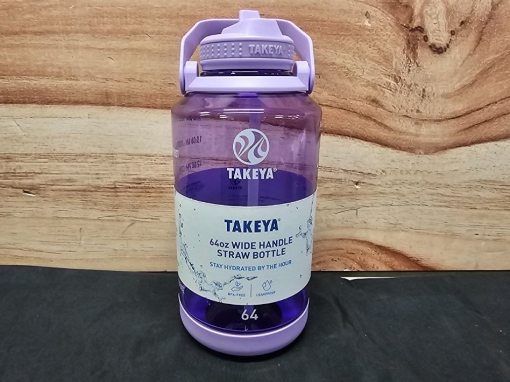 Takeya 64oz Wide Handle Straw Bottle