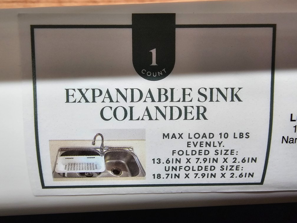 Expandable Sink Colander 