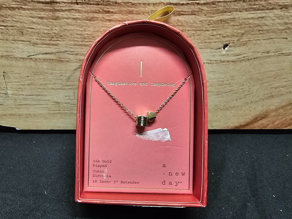 14k Gold Dipped 16in + 3in Extender Necklace 