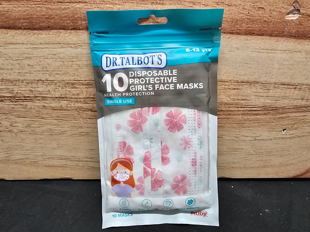 Dr. Talbot's 10 Disposable Masks (6-12 yrs ) 