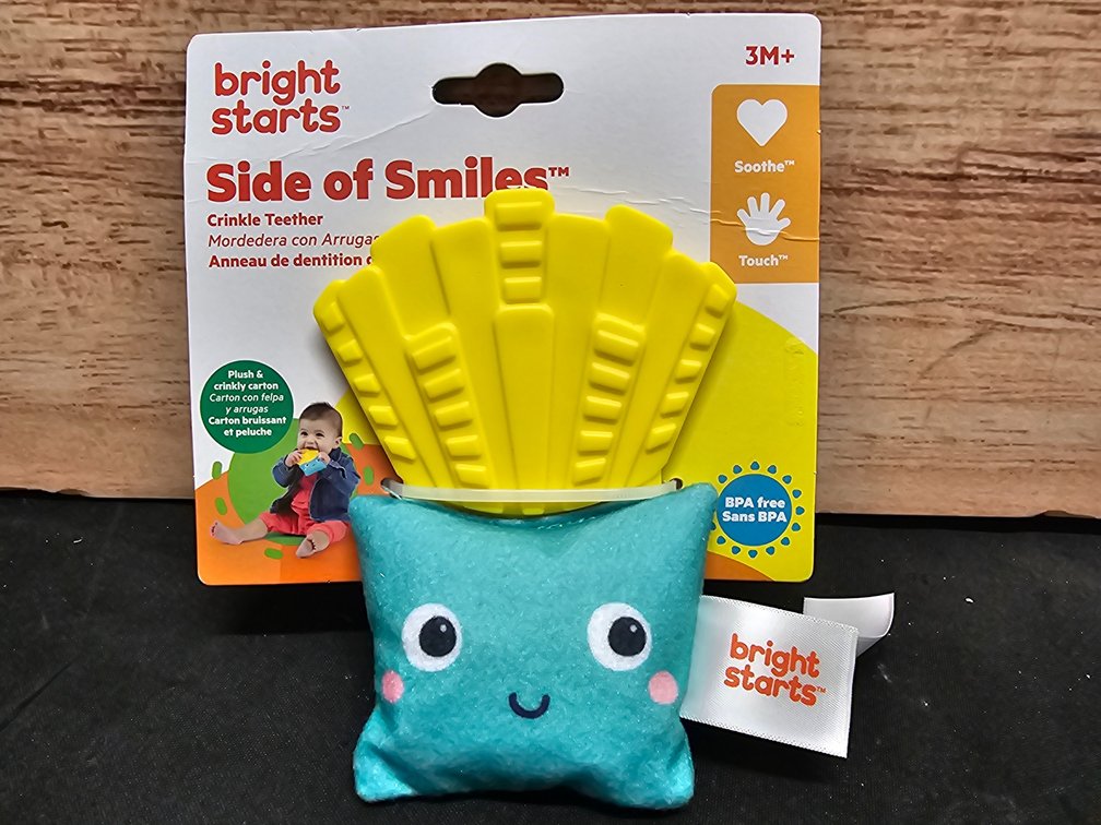 Bright Starts Side Of Smiles Crinkle Teether 