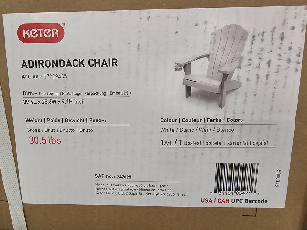 Keter Adirondack Chair