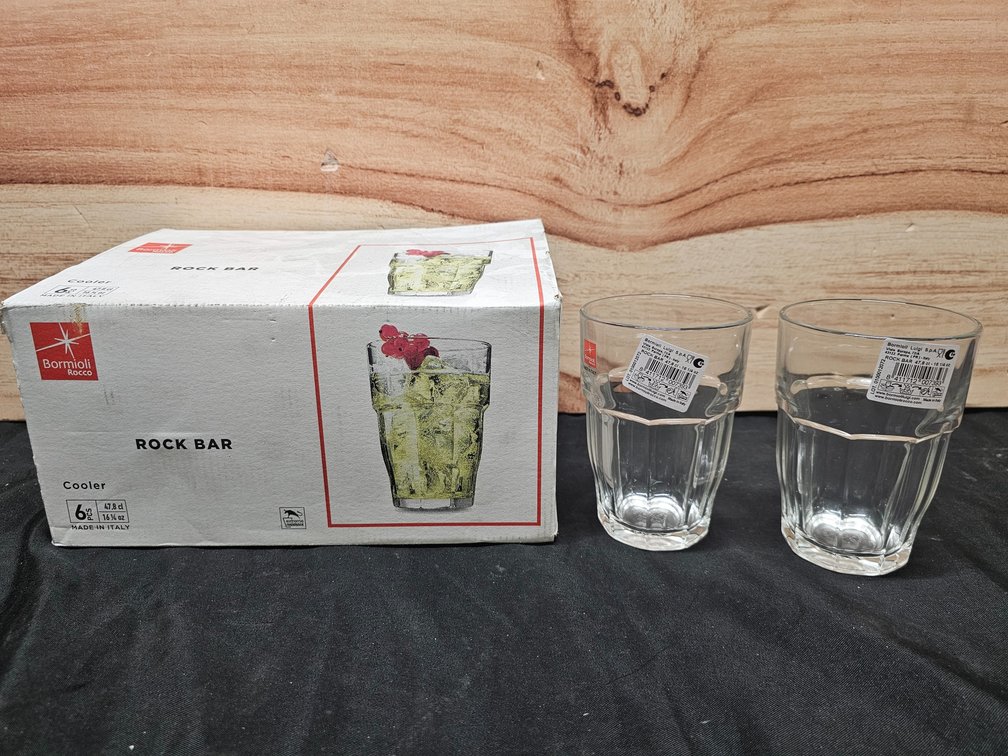 Bormioli Rocco Rock Bar 16 1/4oz Cooler Glass 6pcs