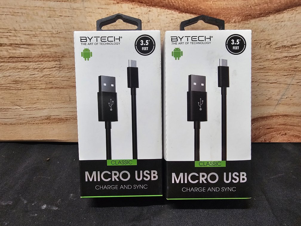 (2) Bytech Micro USB Charge And Sync