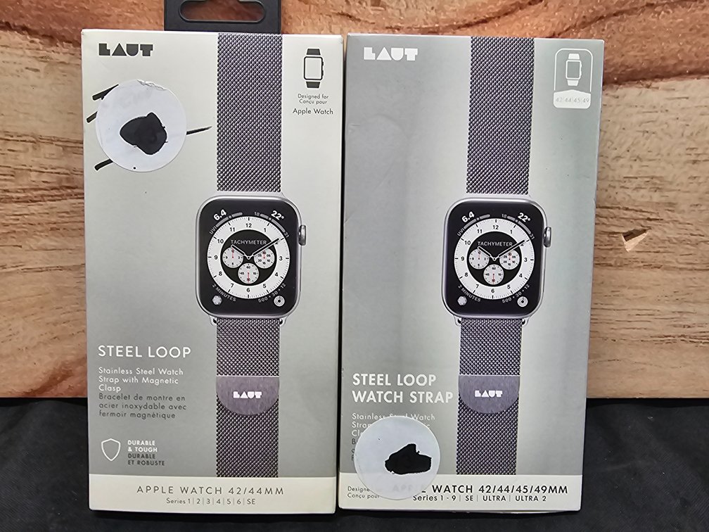 (2) Wait Apple Watch Steel Loop Band 
