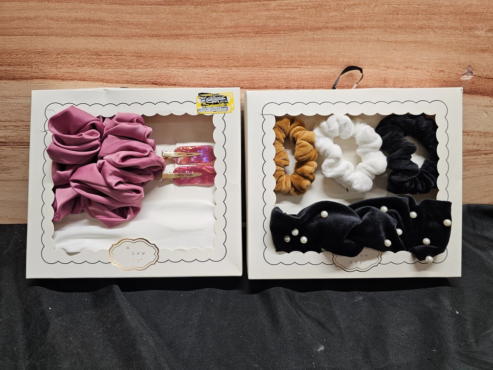 A New Day Hair Scrunchies & Hair Clip Lot