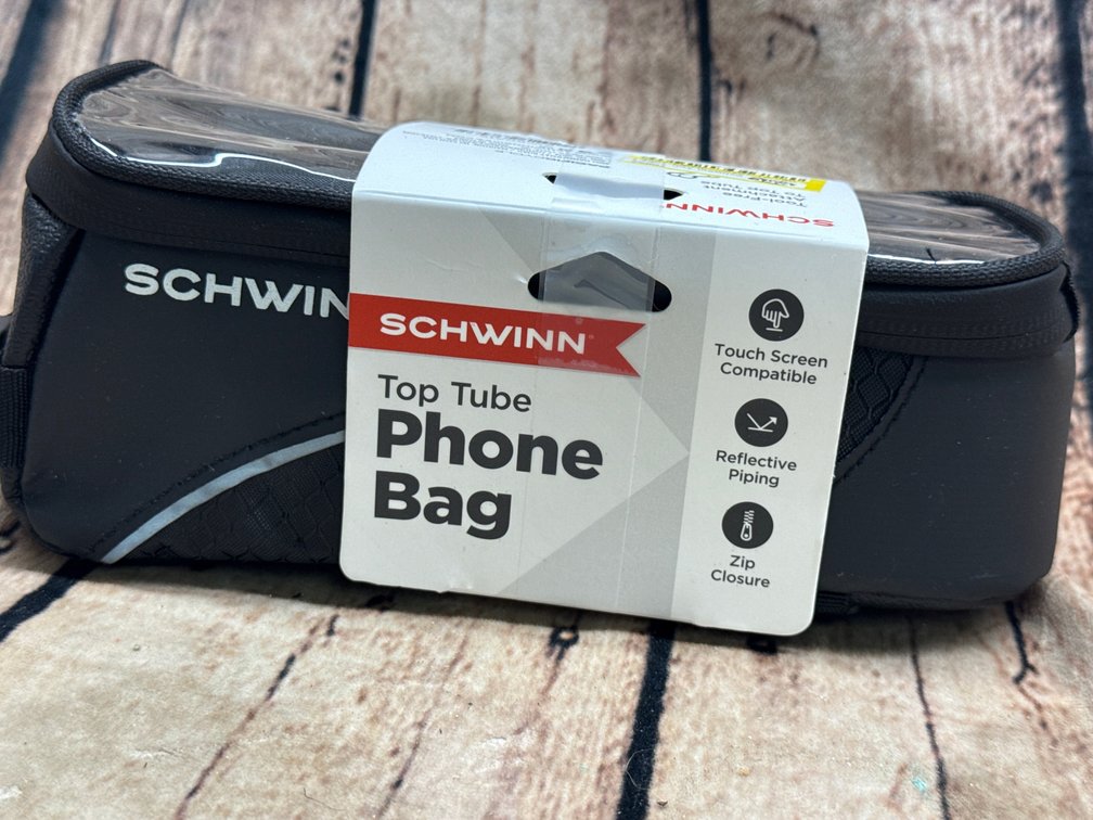Schwinn top tube phone bah and storage for bike