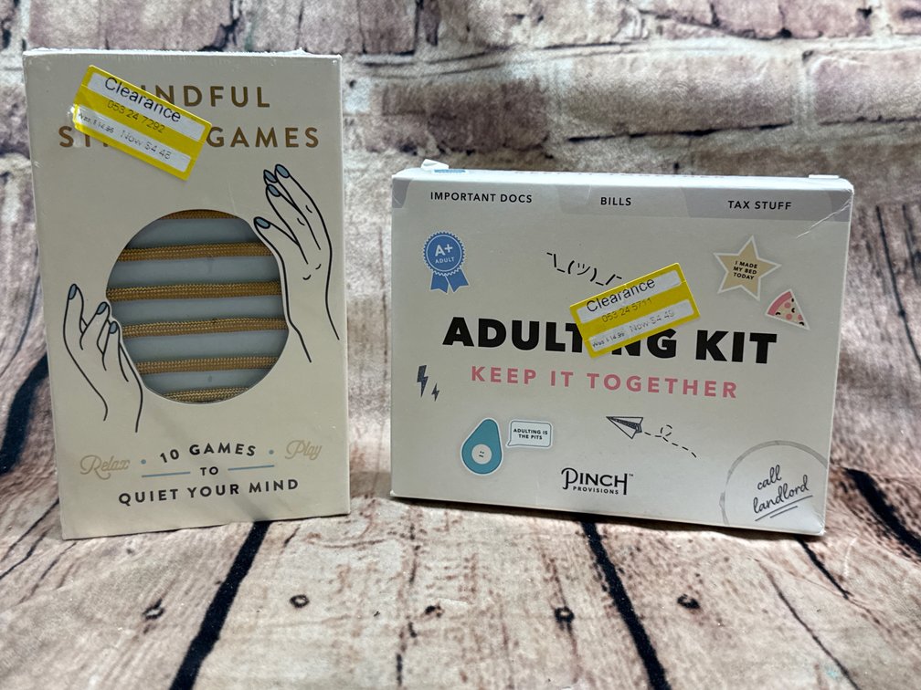 Quiet your mind game and adulting kit 