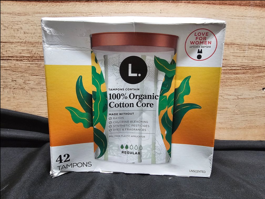 42count L 100% Organic Cotton Core Tampons 