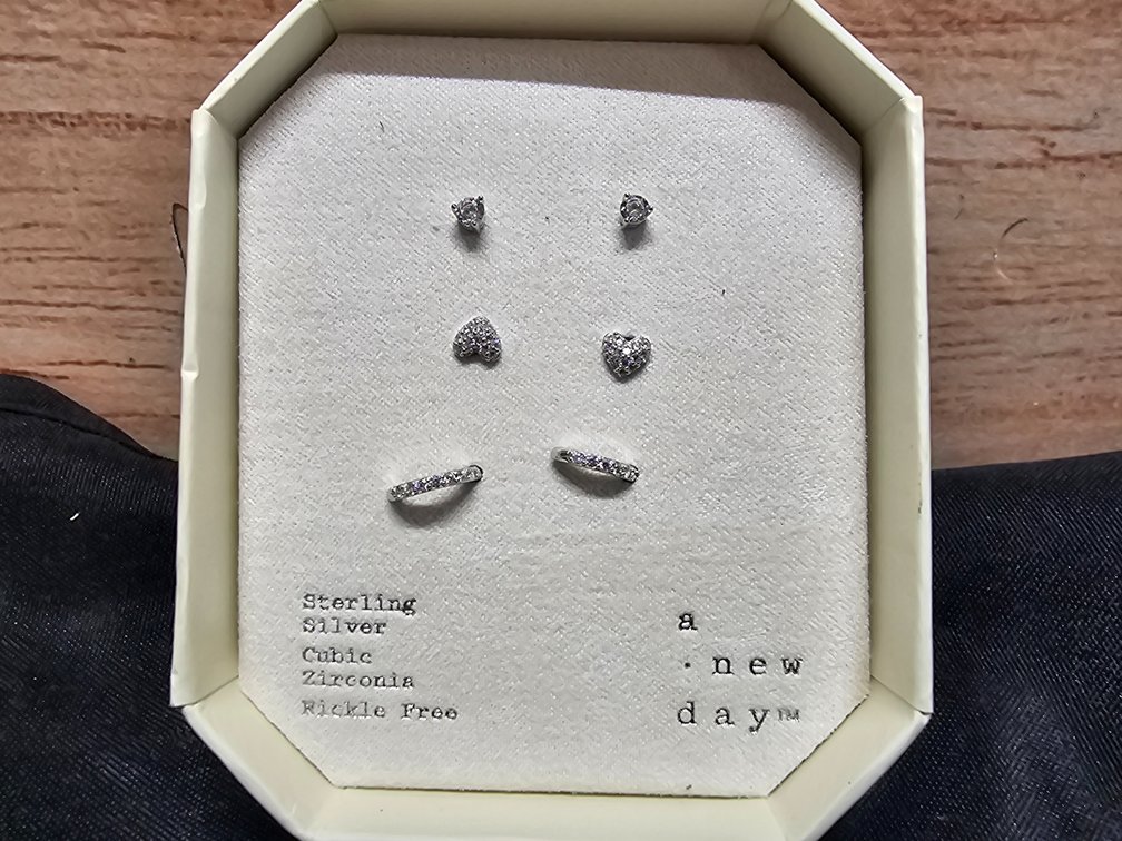 Sterling Silver Cubic Zirconia Nickle Free