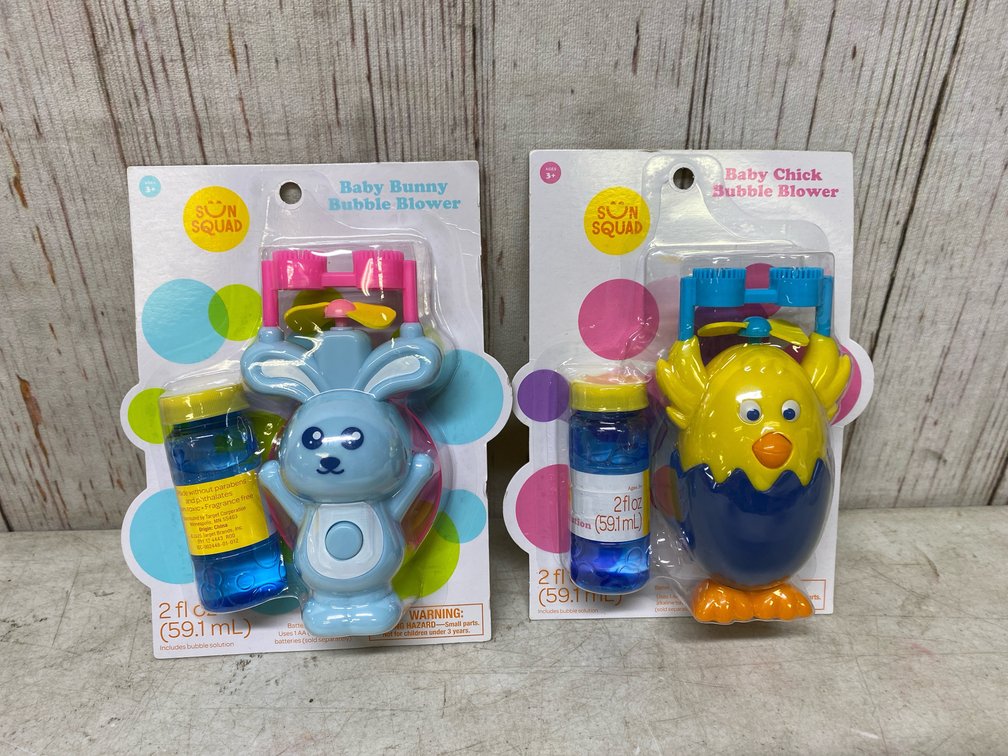 (2) Baby Bubble Blowers