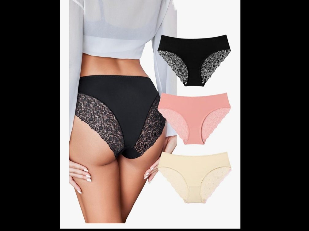 Womens XXL Avidlove Sexy Panties for Women Lace Cheeky Bikini Underwear Seamless Hipster