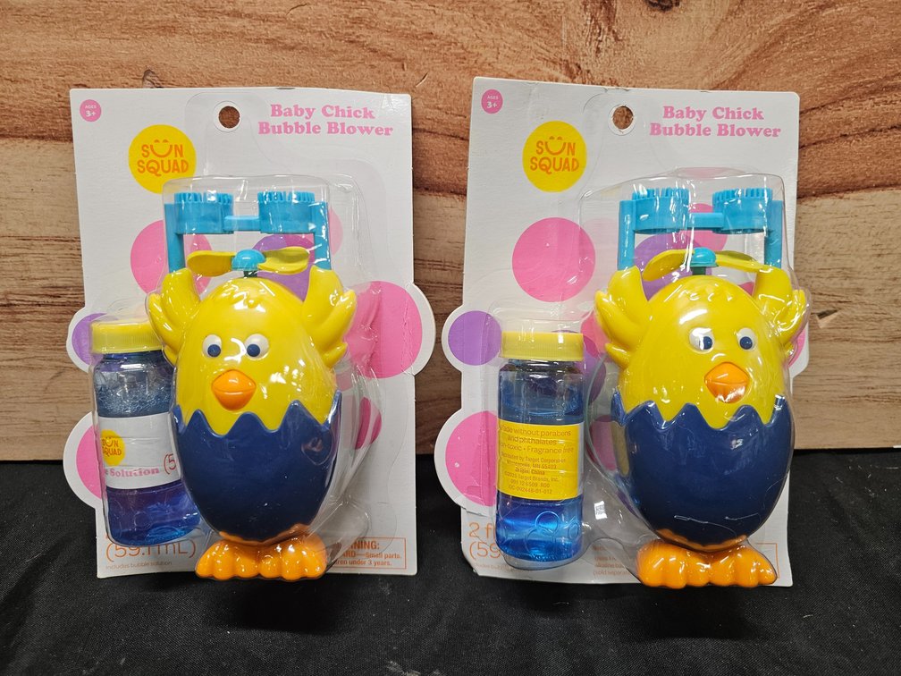 (2) Sun Squad Baby Chick Bubble Blower 