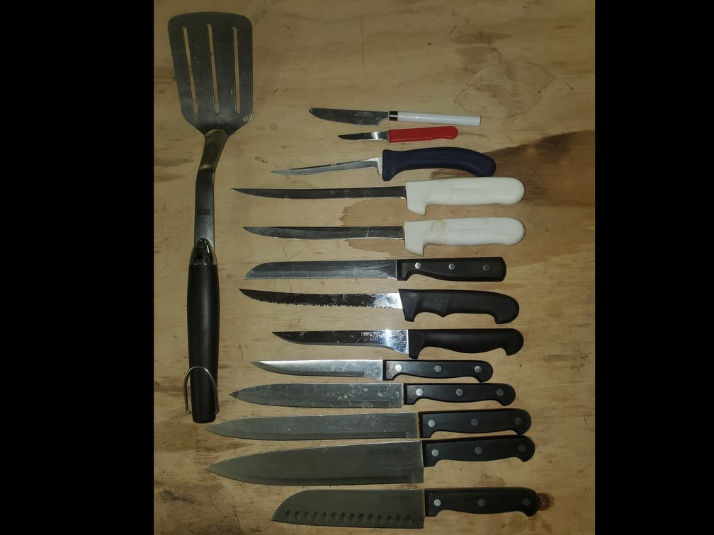 Large Kitchen knife Lot