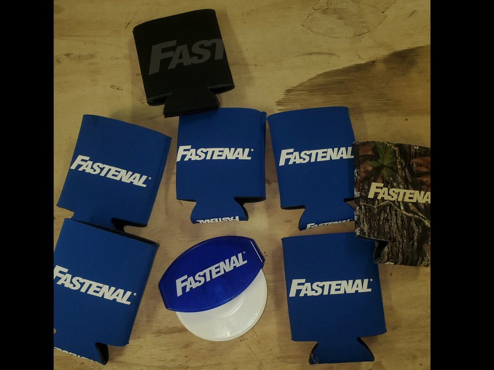Fastenal- pizza cutter & coozy lot