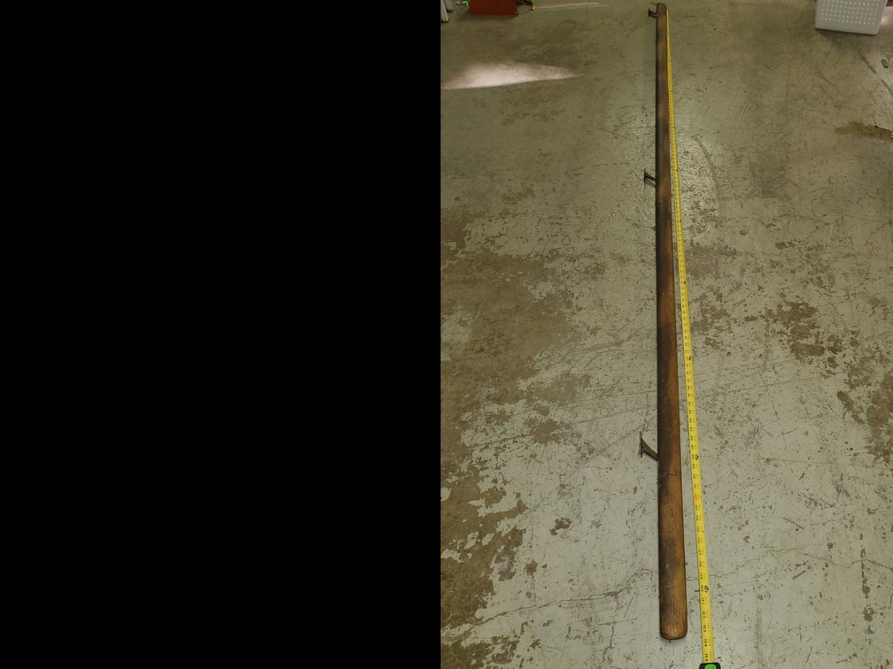 10'4" wooden banister