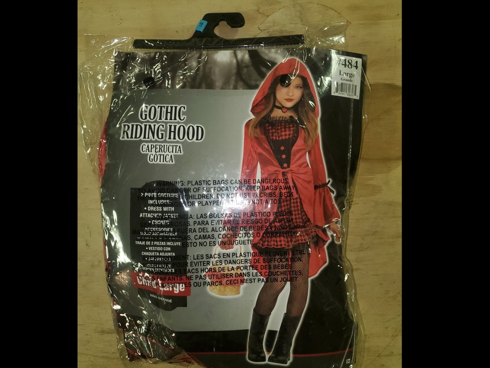 Gothic Riding Hood- Child Large