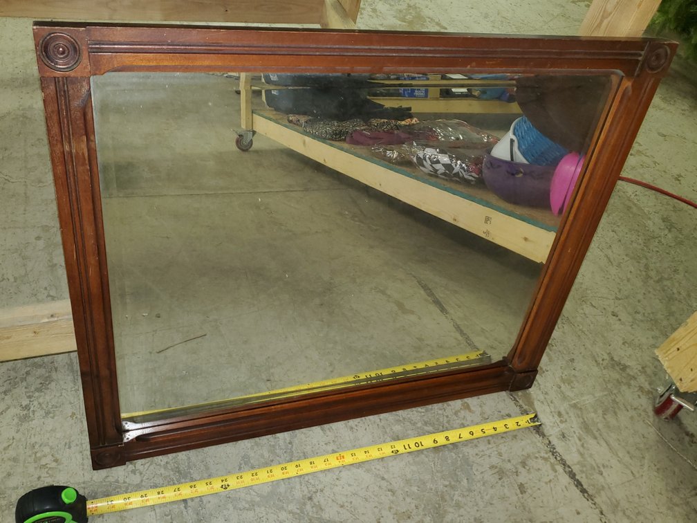 Large antique mirror