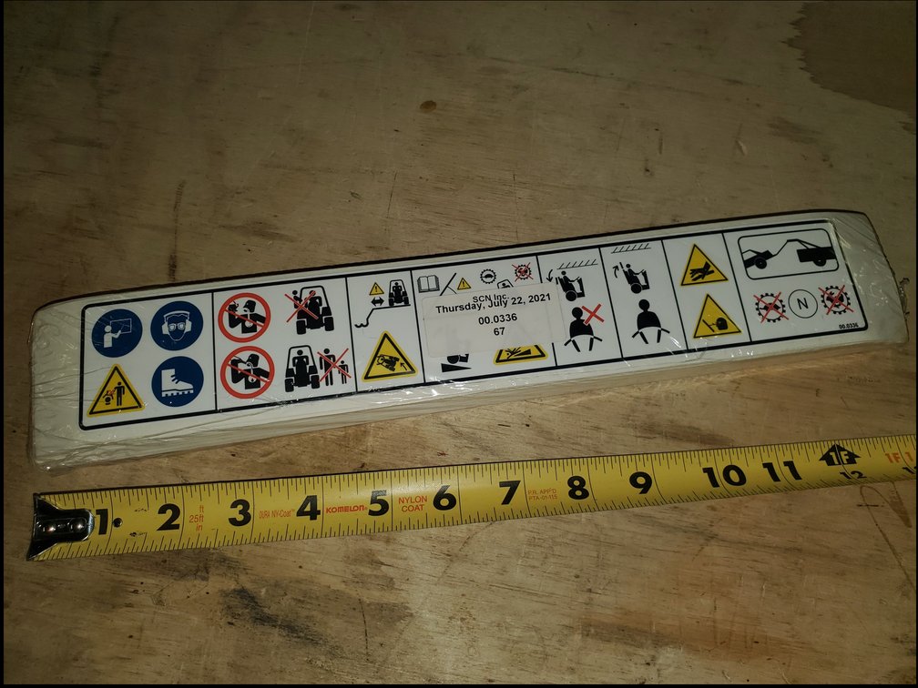 Ventrac Safety Decals