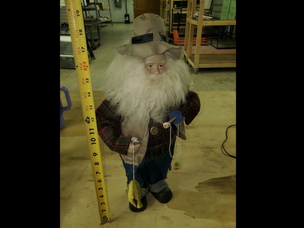Old Man Fishing Figure