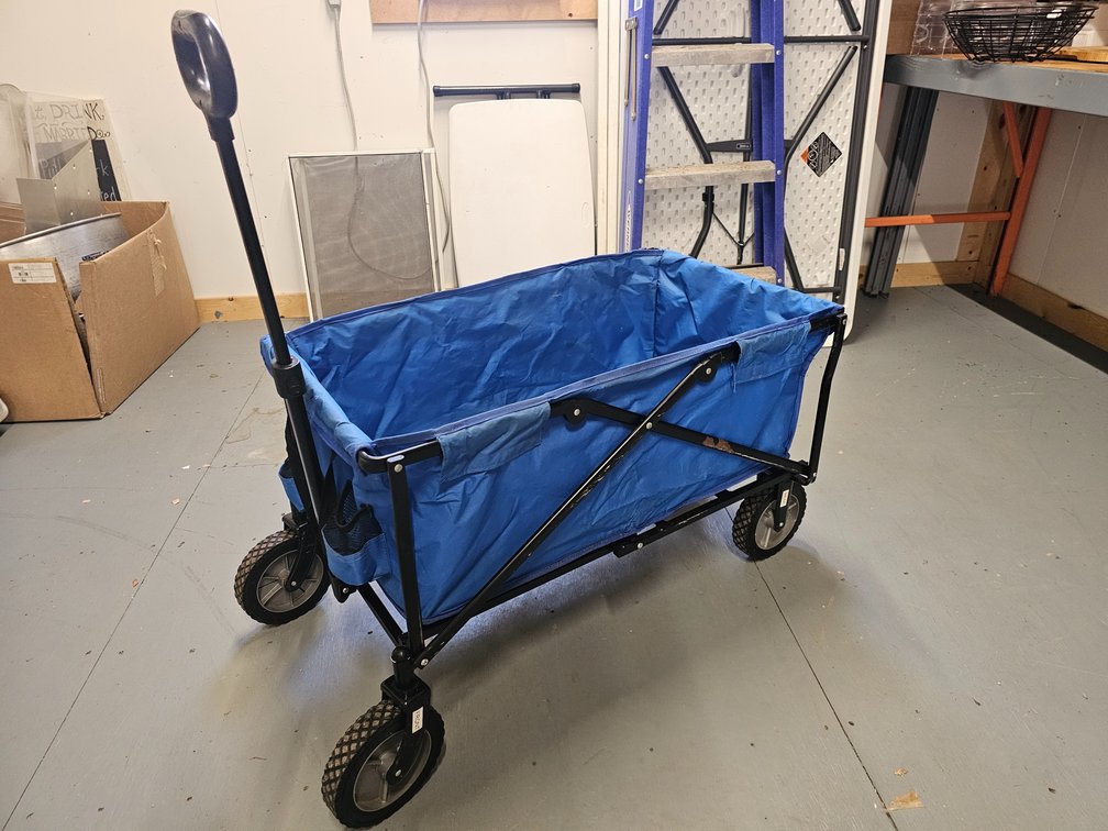 Blue Folding Wagon 