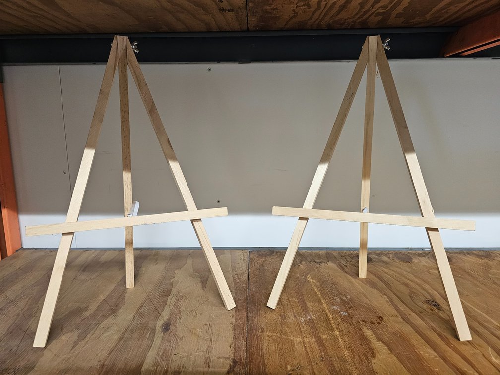 (2) 18in Tall Wood Art Easel 
